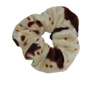 Animal print scrunchie